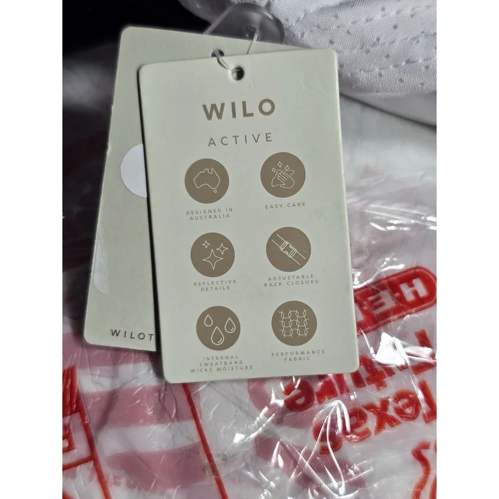 Wilo The Label Cap Hat Hair Bun Opening‎ Workout Yoga New NWT